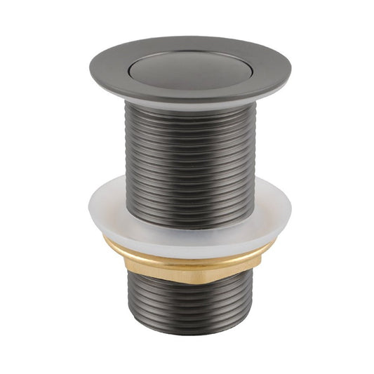 Gunmetal Pop Up Waste No Overflow