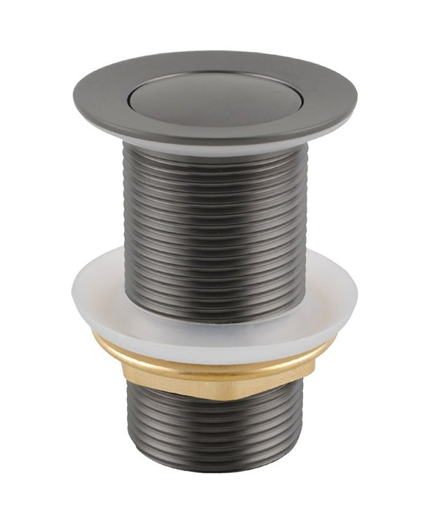 Gunmetal Pop Up Waste No Overflow