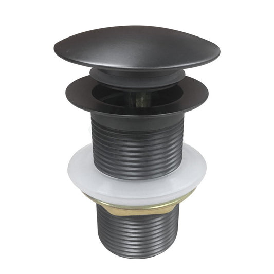 Gunmetal Pop Up Waste No Overflow