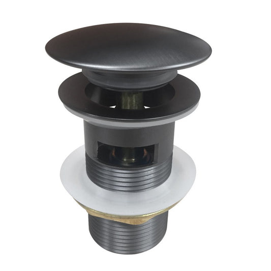 Gunmetal Pop Up Waste Overflow