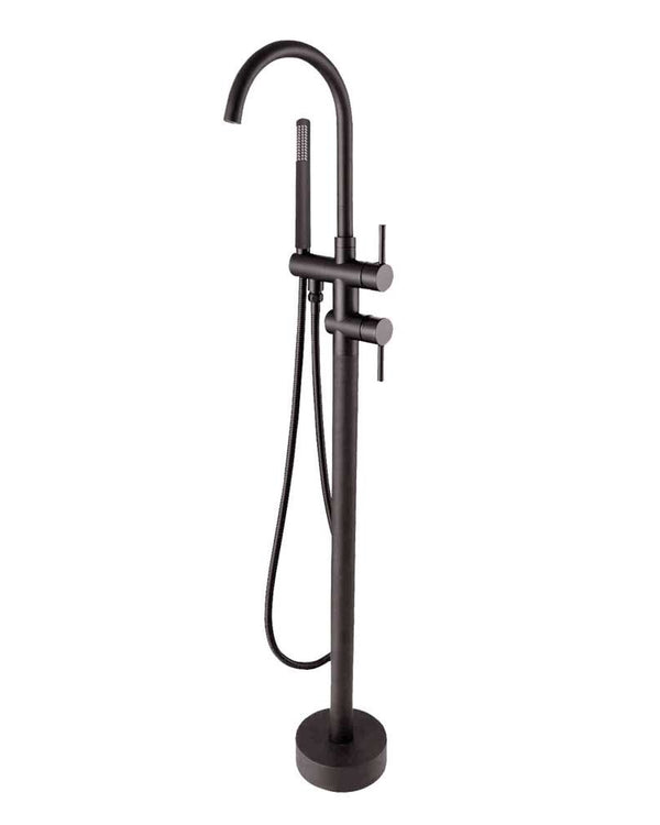 Gunmetal Freestanding Tap with Handheld Shower