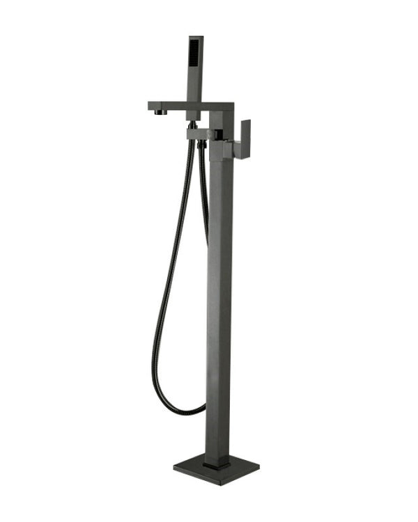 Gunmetal Freestanding Tap with Handheld Shower