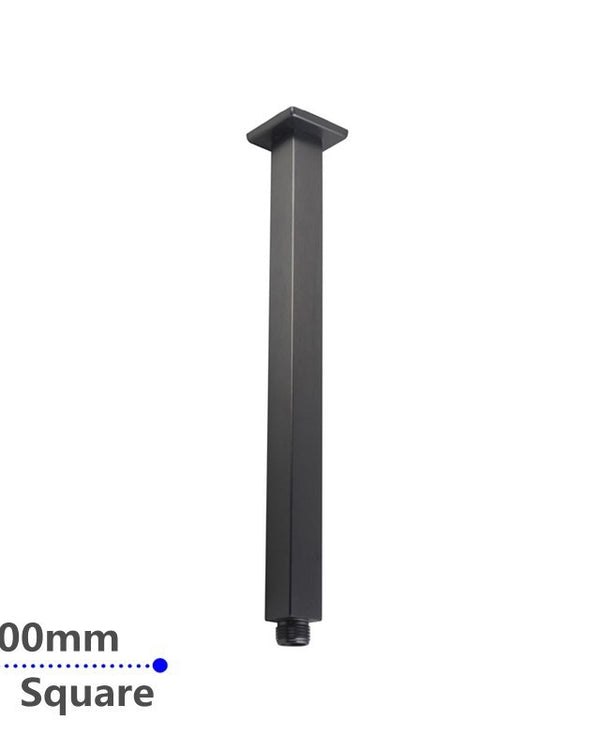 300mm Gunmetal Ceiling Shower Arm