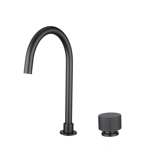 MOON - Brushed Gun Metal Grey Swivel Basin Mixer