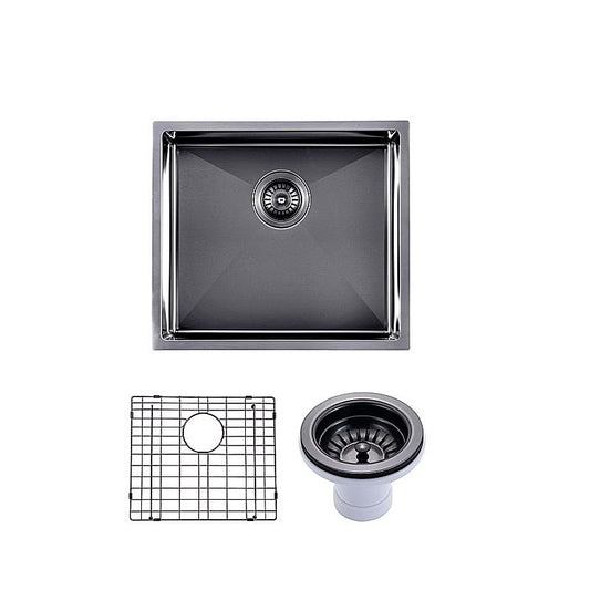 510x450x230mm Gunmetal Stainless Steel PVD Single Bowl Kitchen Sink