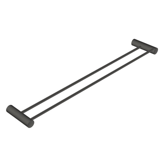 600mm Gunmetal Double Towel Rail