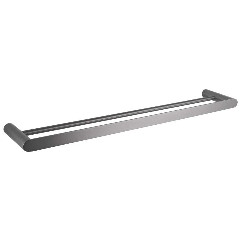 RUSHY - 800mm Gunmetal Double Towel Rail