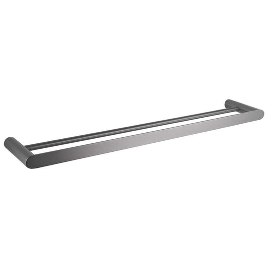 RUSHY - 800mm Gunmetal Double Towel Rail