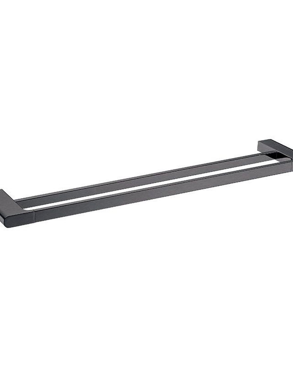 VOG - 800mm Gunmetal Double Towel Rail
