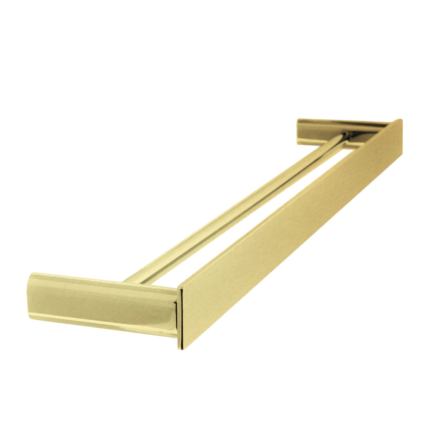 The Gabe 600mm Double Towel Rail - Brushed Gold