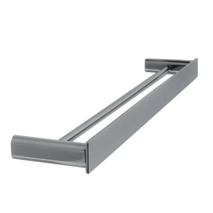 The Gabe 600mm Double Towel Rail - Brushed Nickel