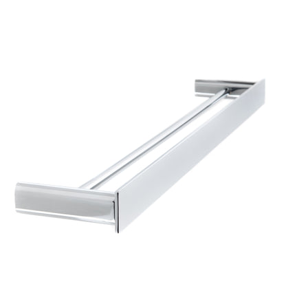 The Gabe 800mm Double Towel Rail - Chrome