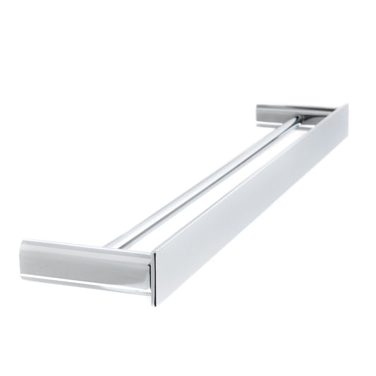 The Gabe 800mm Double Towel Rail - Chrome
