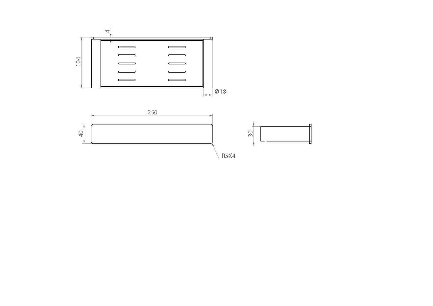 The Gabe Soap Holder - Brushed Gold