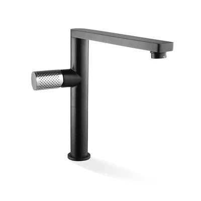 The GABE Sink Mixer - Matte Black with Chrome handle
