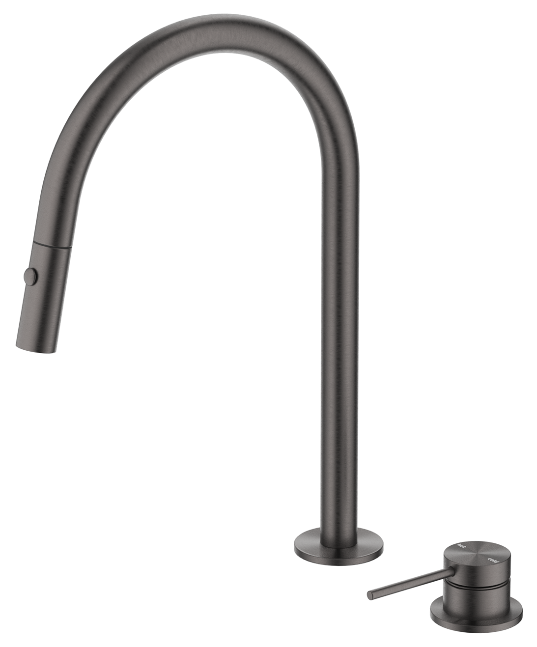 Mica Pull-Out Hob Mixer Set Gunmetal