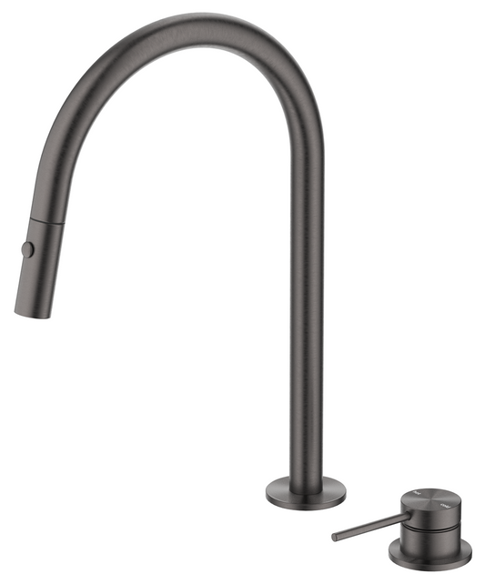 Mica Pull-Out Hob Mixer Set Gunmetal