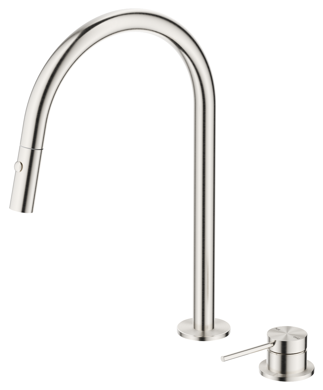 Mica Pull-Out Hob Mixer Set Brushed Nickel