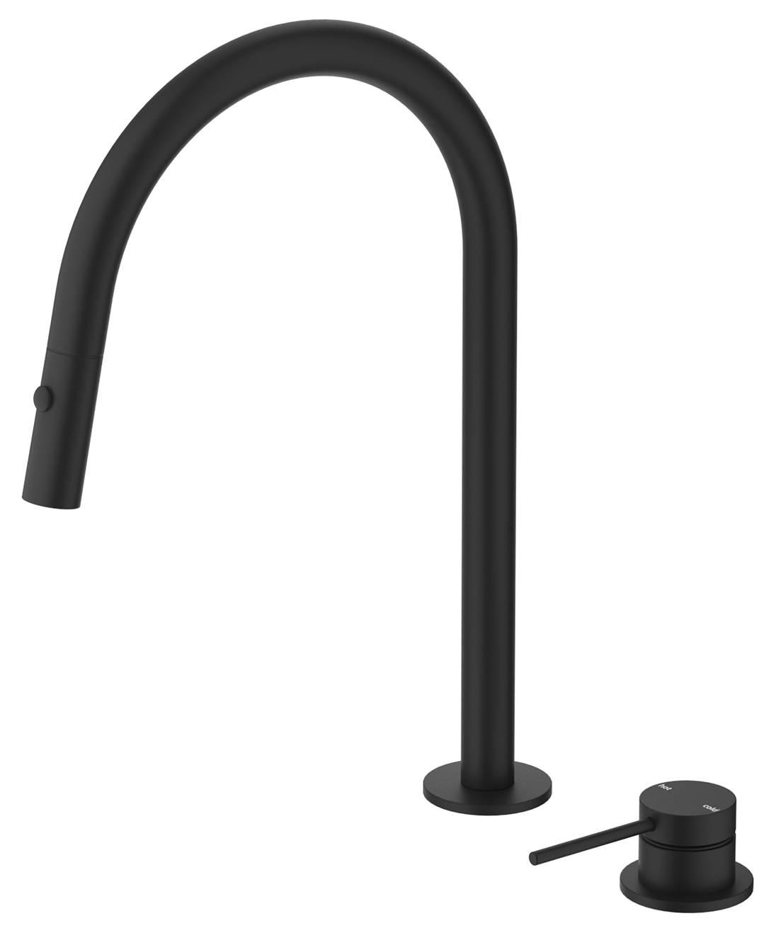 Mica Pull-Out Hob Mixer Set Black