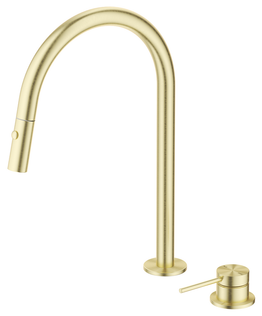Mica Pull-Out Hob Mixer Set French Gold