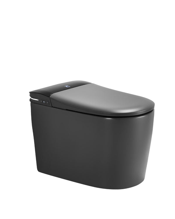 684*390*473mm Matte Grey Instant Heating Jet Siphon Type Flushing Smart Toilet
