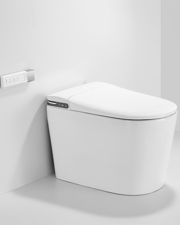 684*390*473mm White Instant Heating Jet Siphon Type Flushing Smart Toilet