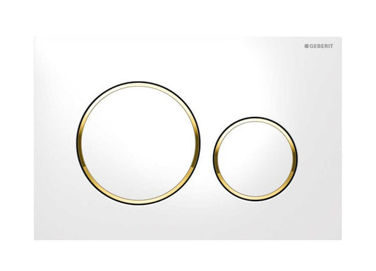 ABS White plate with Gold Trim Sigma20KK 115.882.KK.1