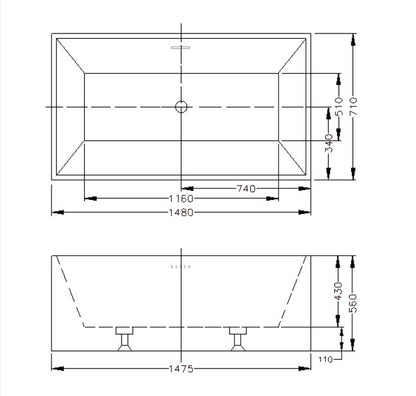 Kliff Multifit Free Standing Bath LK-KF