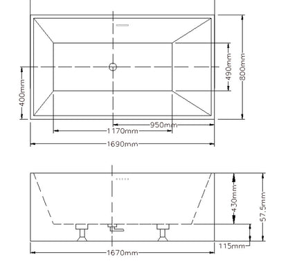 Kliff Multifit Free Standing Bath LK-KF
