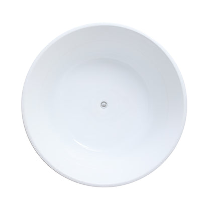 Como Gloss White 1280mm Round Bath
