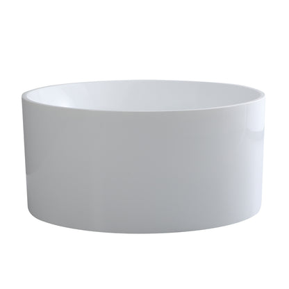 Como Gloss White 1280mm Round Bath