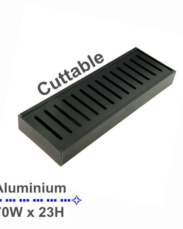 100x70x23mm Black Floor Grate