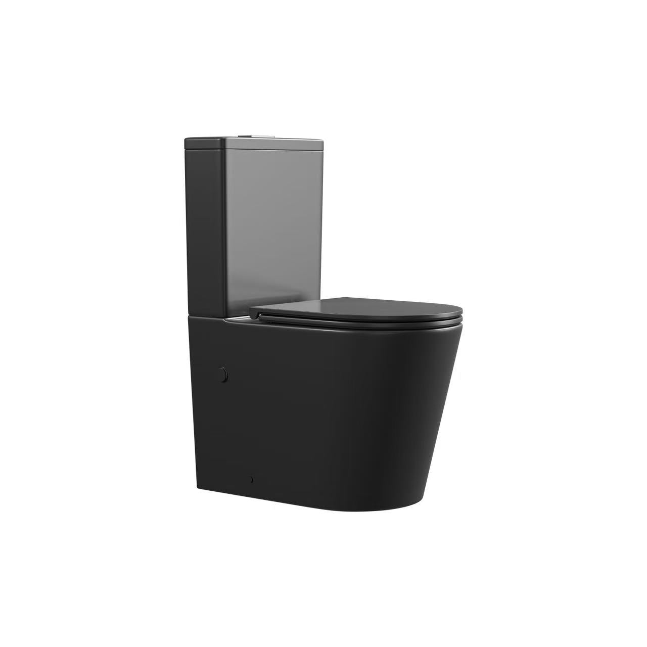 Acadia Full Rimless Flush Pan Matte black LK-AC202P-MB