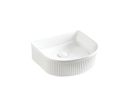 Arco Flueted Fine Ceramic Above Counter Basin LK-AFA400
