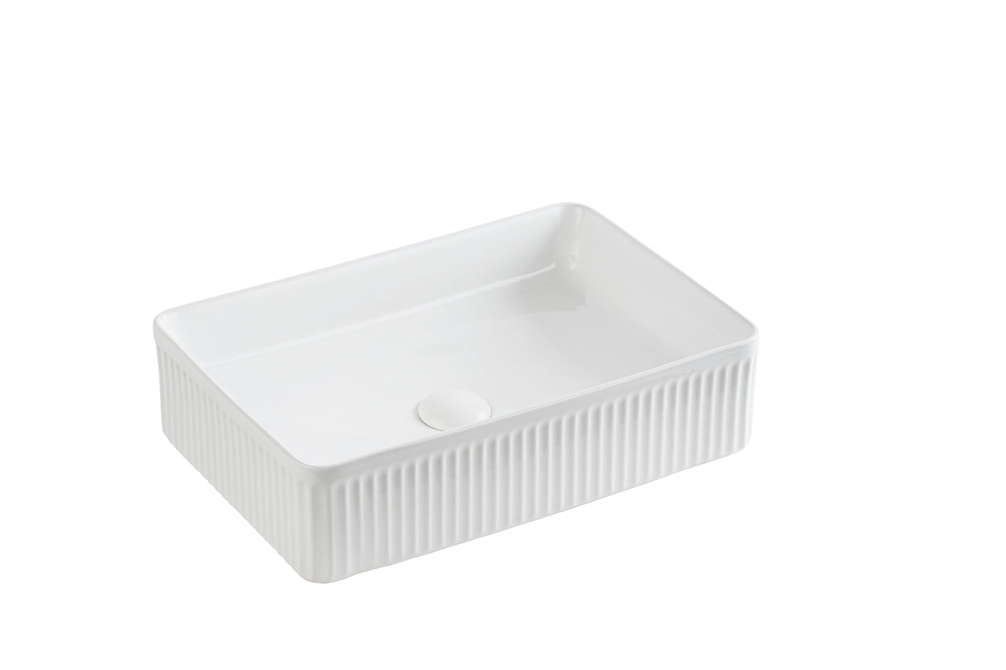 Crete Flueted Fine Ceramic Above Counter Basin LK-CFA