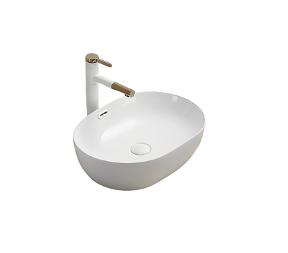 Ellips Fine Ceramic  Above Counter Overflow Basin LK-ELA490