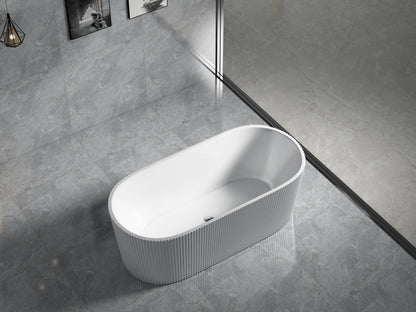 Agena Fluted Acrylic Free-Standing Bath LK-FA