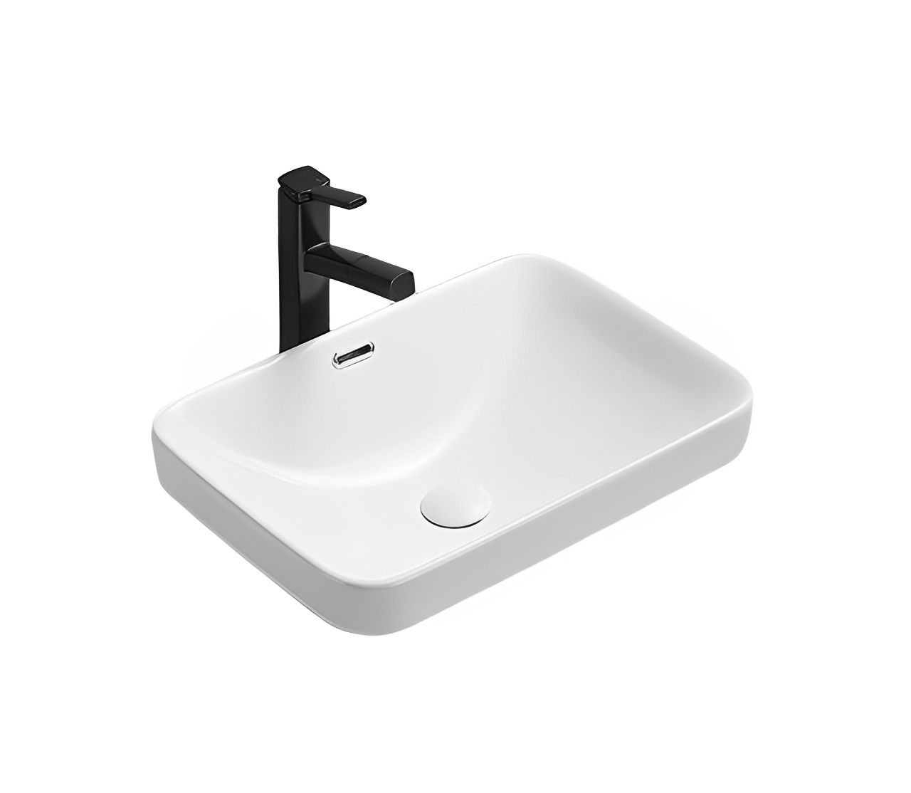 Kliff Fine Ceramic Insert Basin with Overflow LK-KIS-OF