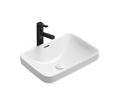 Kliff Fine Ceramic Insert Basin with Overflow LK-KIS-OF