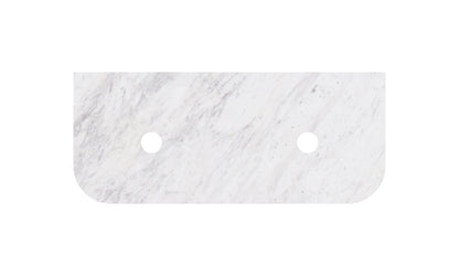 Carrara White Marble Stone Top - Curve
