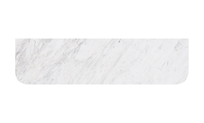 Carrara White Marble Stone Top - Curve