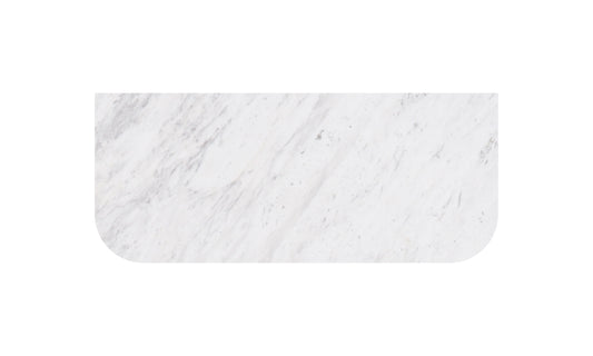 Carrara White Marble Stone Top - Curve