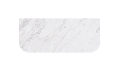 Carrara White Marble Stone Top - Curve