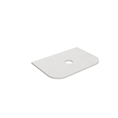 Blanco White (WG034) Zero Silica Engineer Stone Top - Curve LK-QBW