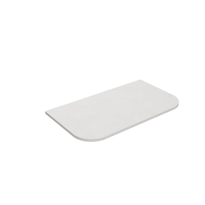 Blanco White (WG034) Zero Silica Engineer Stone Top - Curve LK-QBW