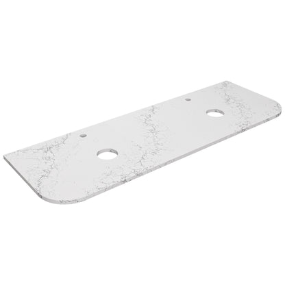 Calacatta White (WG486) Zero Silica Engineer Stone Top - Curve LK-QCW