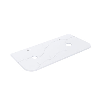 Calacatta Arctic White Solid Surface Stone Top - Curve LK-SCA