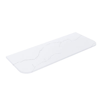 Calacatta Arctic White Solid Surface Stone Top - Curve LK-SCA