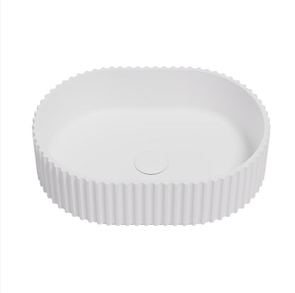 Ellips Fluted Solid Surface Above Counter Basin LK-SOA4834