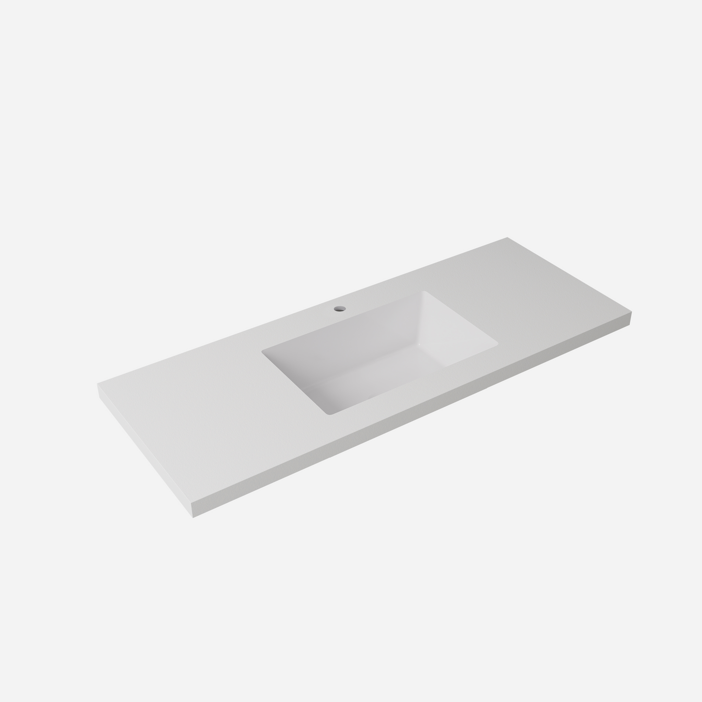 Blanco White Sintered Stone seamless joined with fine ceramic basin LK-UBW